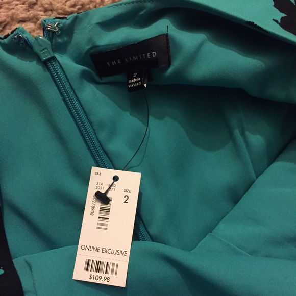 NWT The Limited shadow print A Line dress sz 2 - Picture 4 of 4