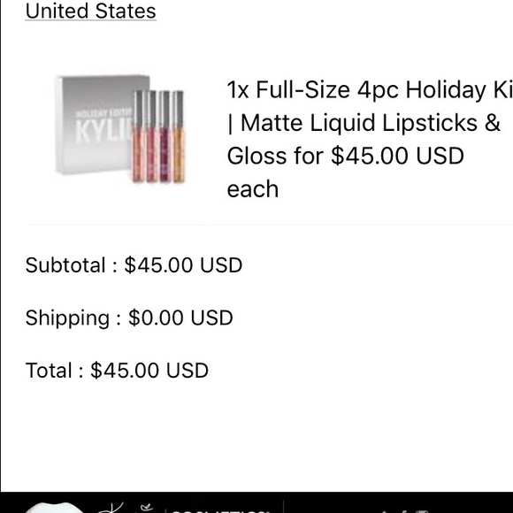 Kylie 4 Piece Holiday Kit - Picture 2 of 2