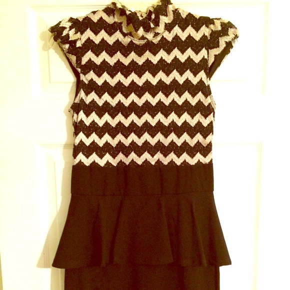Cocktail peplum dress