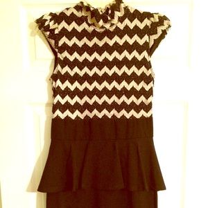 Cocktail peplum dress