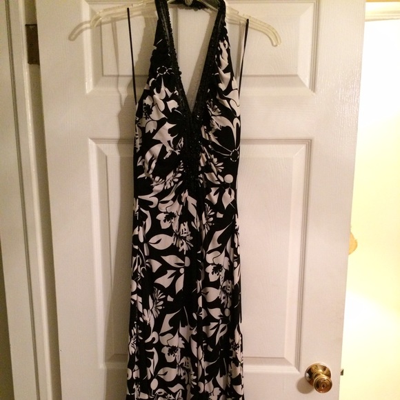 Halter top floral dress