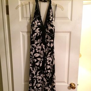 Halter top floral dress