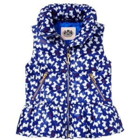 🆕Juicy Couture Puppy Puffer Vest Sz XL 12 14