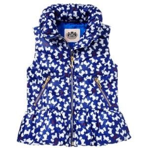 🆕Juicy Couture Puppy Puffer Vest Sz XL 12 14