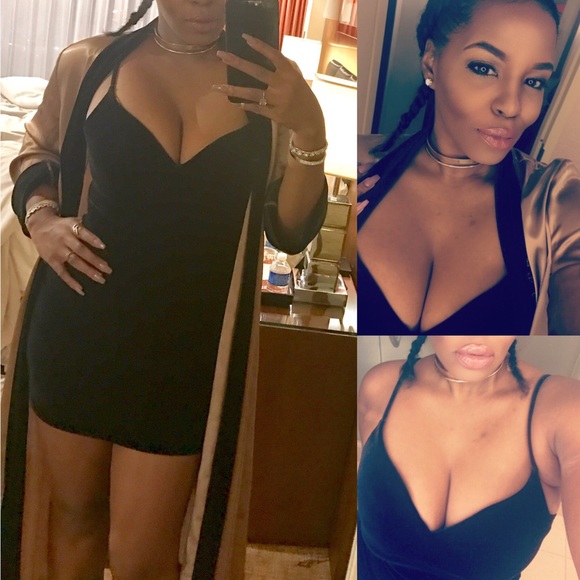 LaPerla velvet dress & satin duster 😍