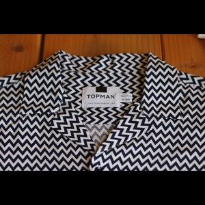 Topman Cuban Collar Button Down