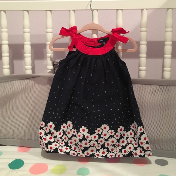 Baby Gap Daisy Border Dress