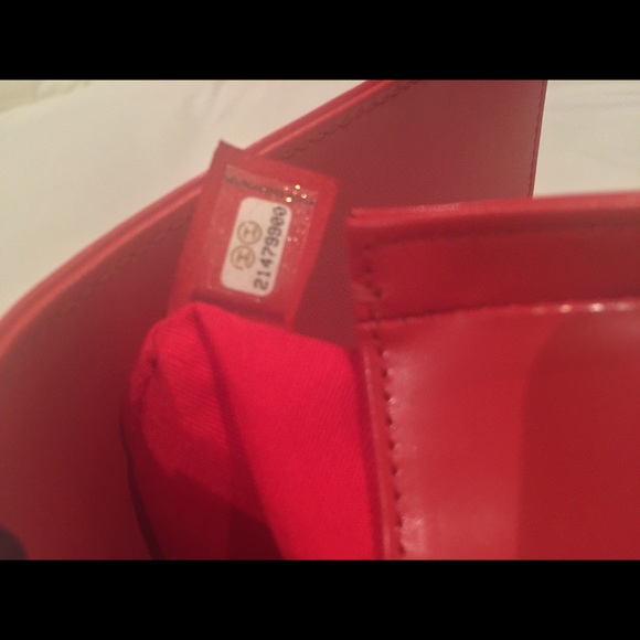 Sold!! Beautiful Authentic Red Chanel Boy Bag! - Picture 4 of 4