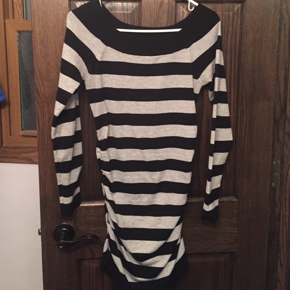Long off the shoulder sweater