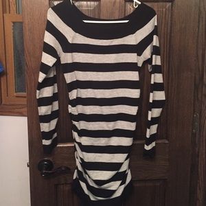 Long off the shoulder sweater