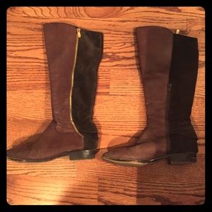 Loft suede/leather brown boots