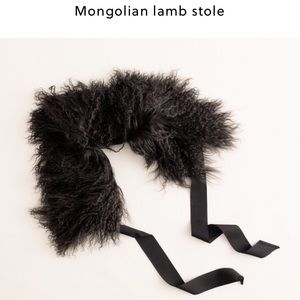 Mongolian lamb stole