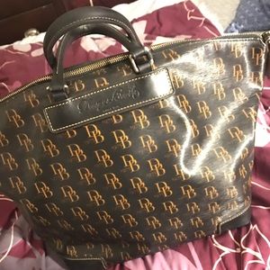 Dooney and bourke top handle leather satchel