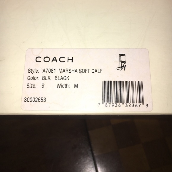 COACH MARSHA SOFT CALF BOOTS - Picture 3 of 4