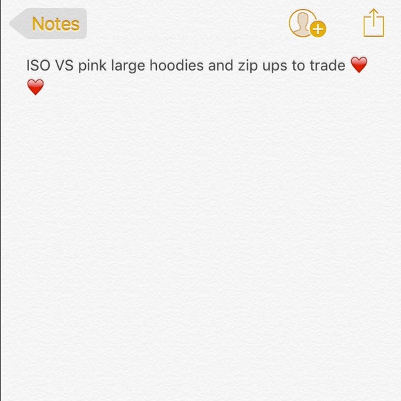 PINK Victoria's Secret Tops - ISO of hoodies and zip ups in a large!