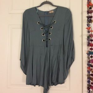 SALE 👅💎💓LF sage romper brand new