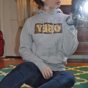 Gray Obey Sweatshirt, Egyptian Letters
