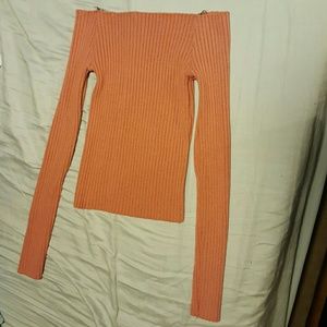 Long sleeve peach top