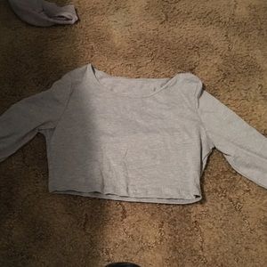 Long sleeve crop top