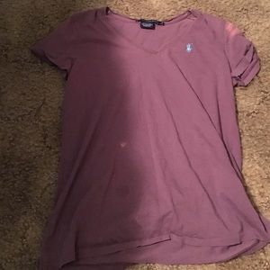 Purple polo shirt