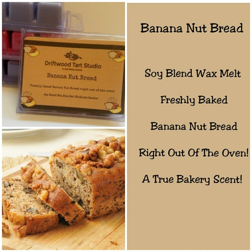 Banana nut bread soy blend wax tart/ melt