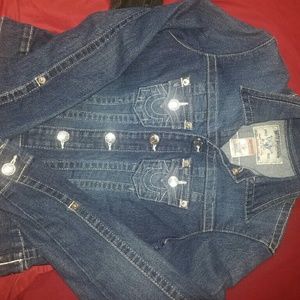 True Religion BJ women's denim jacket sz Small