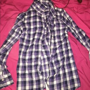 Womens purple flannel