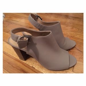 Gray Heel Sandals