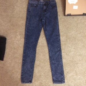 Blue ash high waisted pants