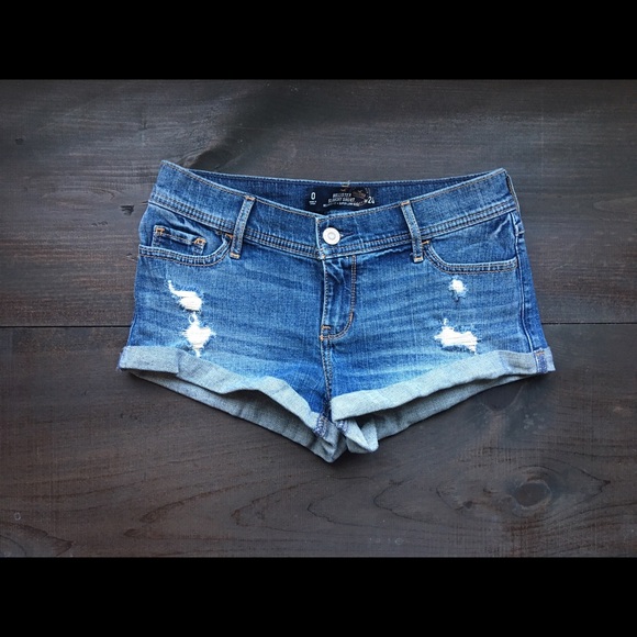 Slouchy jean shorts