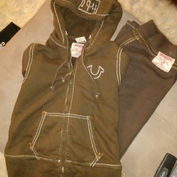 real true religion sweat suit