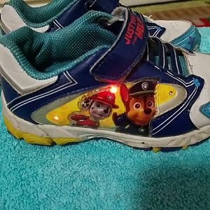 Kids Paw Patrol light up sneakers