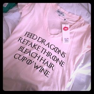 Wildfox NWT v neck game of thrones tee