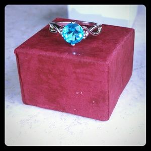 Baby Blue Topaz on Sterling Silver