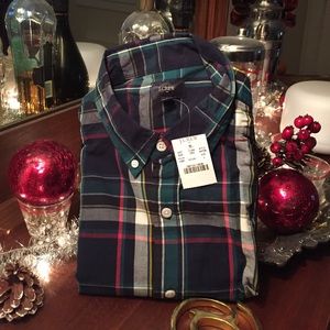 Jcrew long sleeve plaid shirt with tags!