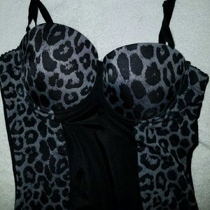 Cheetah print body suite