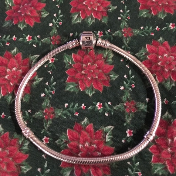 Pandora Sterling Silver Barrel Clasp Bracelet