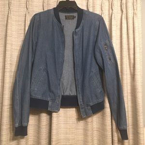 Chambray Bomber Jacket