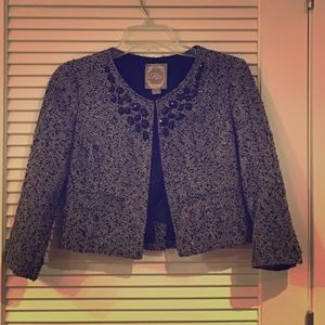 Tweed crop blazer