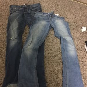 TWO LIKE NEW HOLLISTER BOOTCUT JEANS