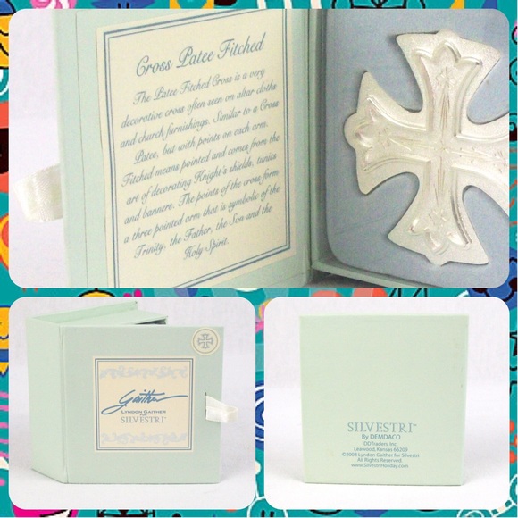 Silver Knight's Cross Pocket / Purse Prayer Charm - Picture 3 of 5