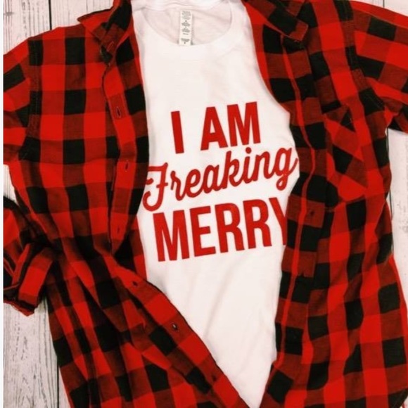 I am freaking merry tee - Picture 1 of 1