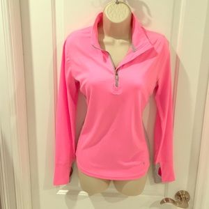 Pink yoga top
