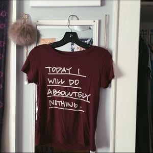 American Eagle Maroon Top