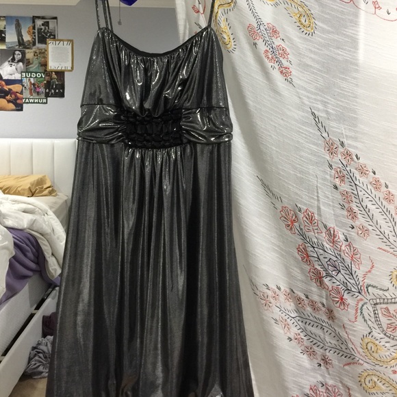 metallic dress