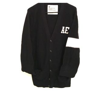 Black Mens Cardigan.