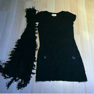SALE!! Kroshetta Sweater Dress w/Scarf
