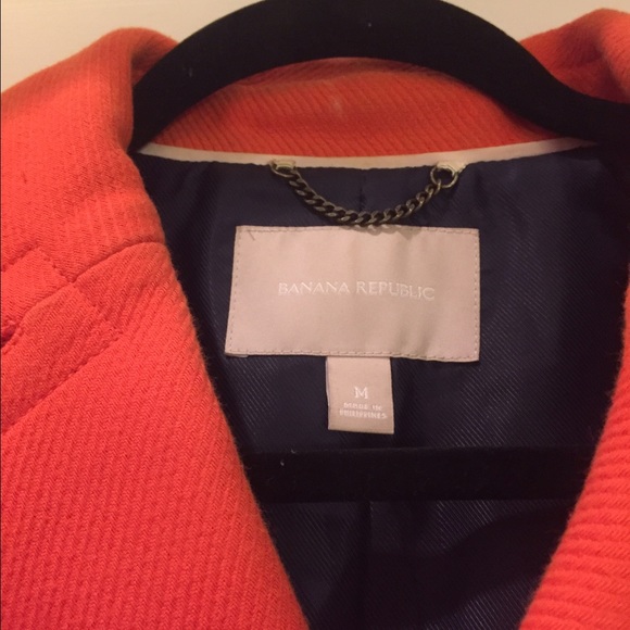 Banana Republic  peacoat with/ pleated back - Picture 3 of 4