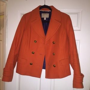 Banana Republic  peacoat with/ pleated back