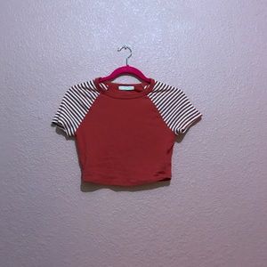Cropped Red Tee